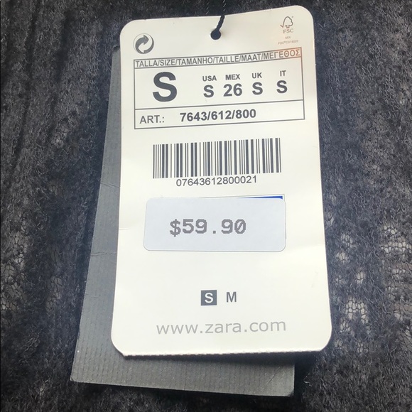 Zara NWT black wool blend flowy skirt 😍 - Picture 2 of 7